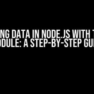 Receiving Data in Node.js with the Net Module: A Step-by-Step Guide